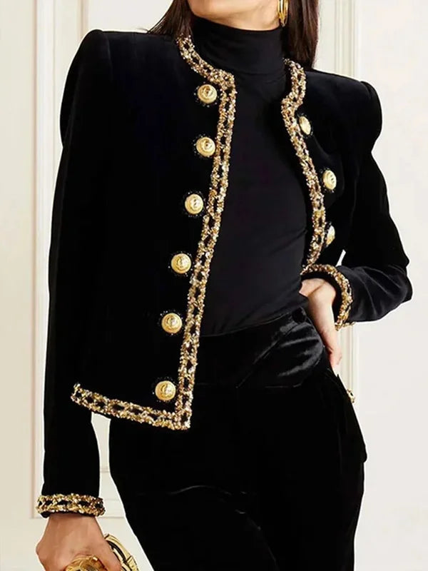 Norberta | Stilvolle Jacke mit Rundkragen