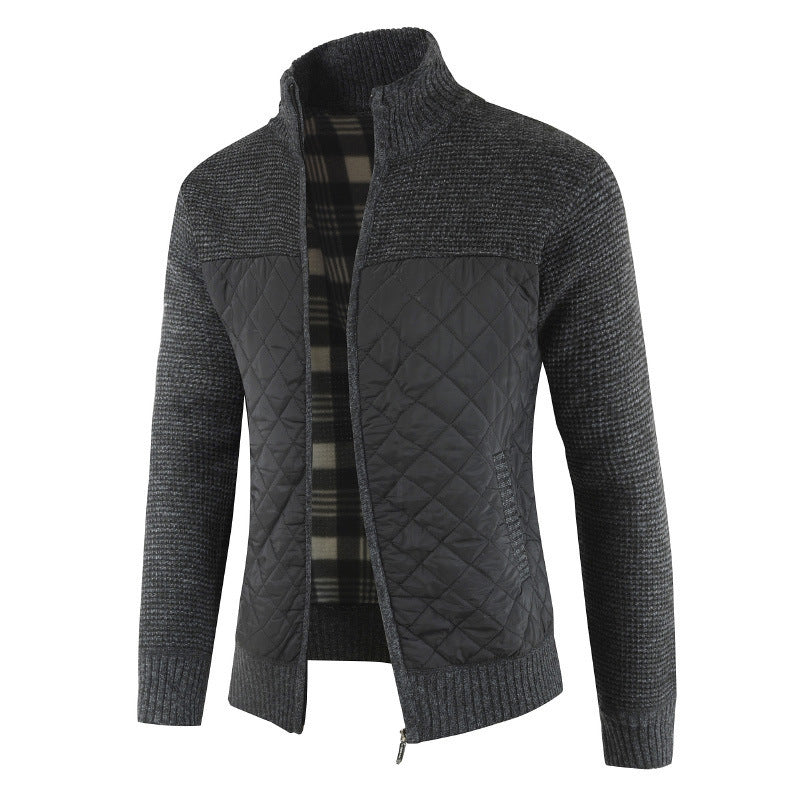 Renric | Slim-Fit Strickjacke mit Stehkragen
