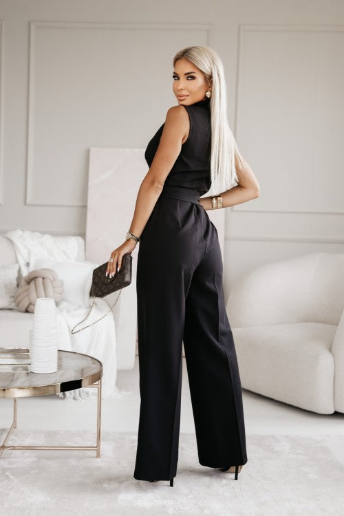 Isa | Raffinierter Jumpsuit mit V-Ausschnitt