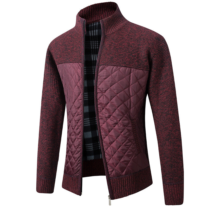 Renric | Slim-Fit Strickjacke mit Stehkragen
