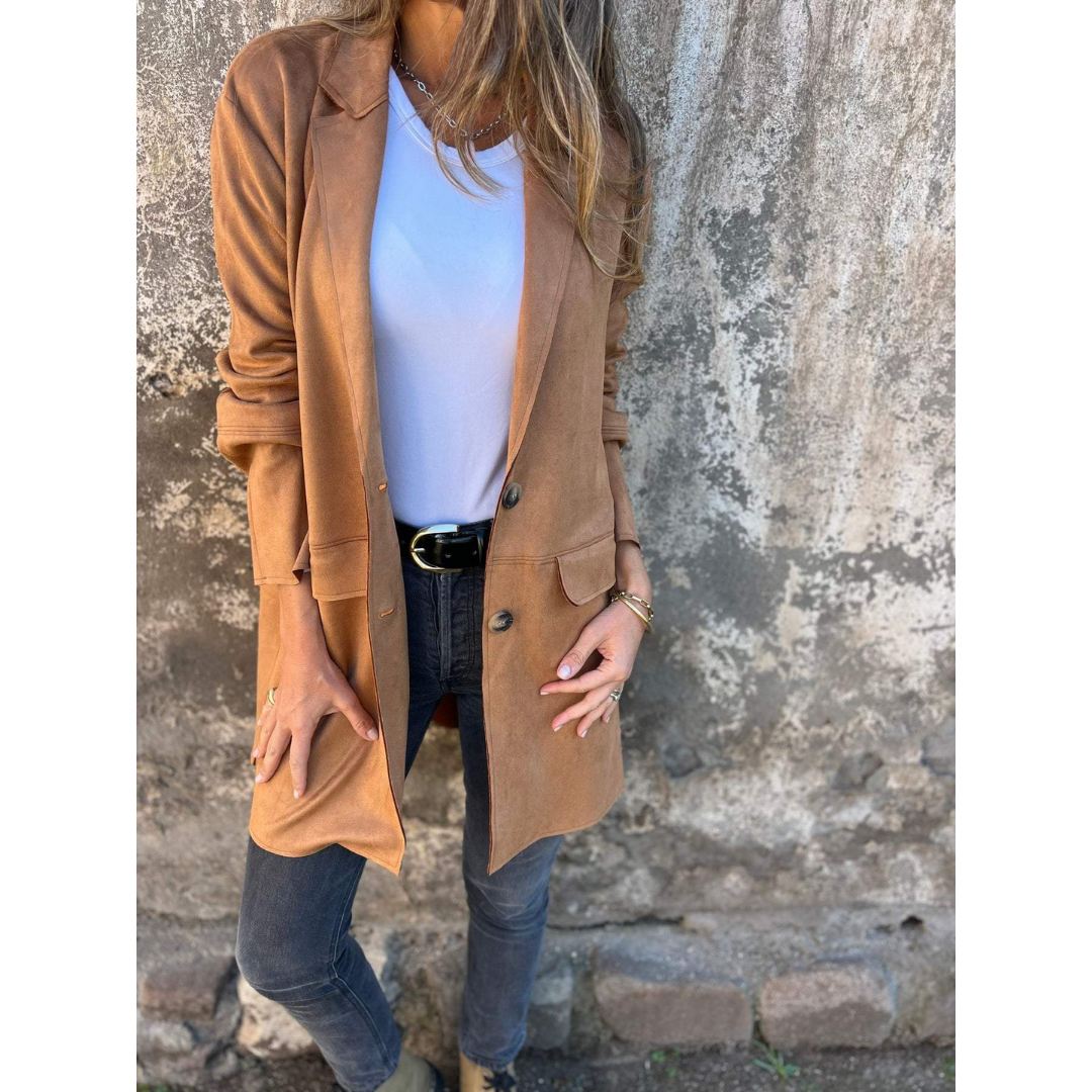 Herlinde | Klassischer mittellanger Mantel