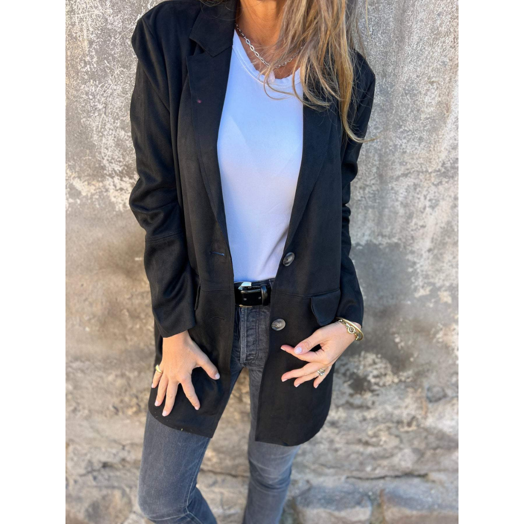 Herlinde | Klassischer mittellanger Mantel