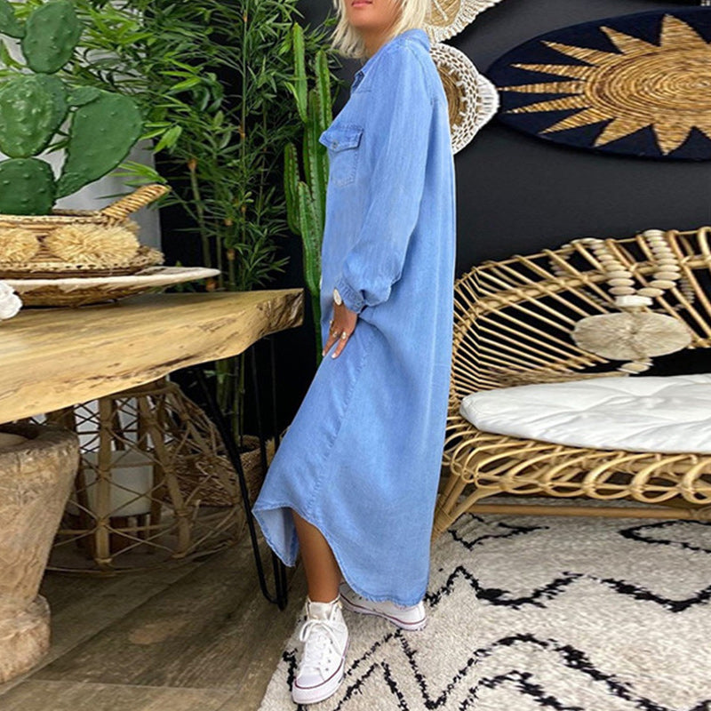 Lina™ – Langes Maxikleid aus Van-Denim 