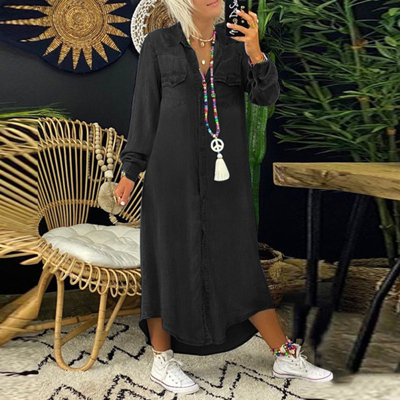 Lina™ – Langes Maxikleid aus Van-Denim 