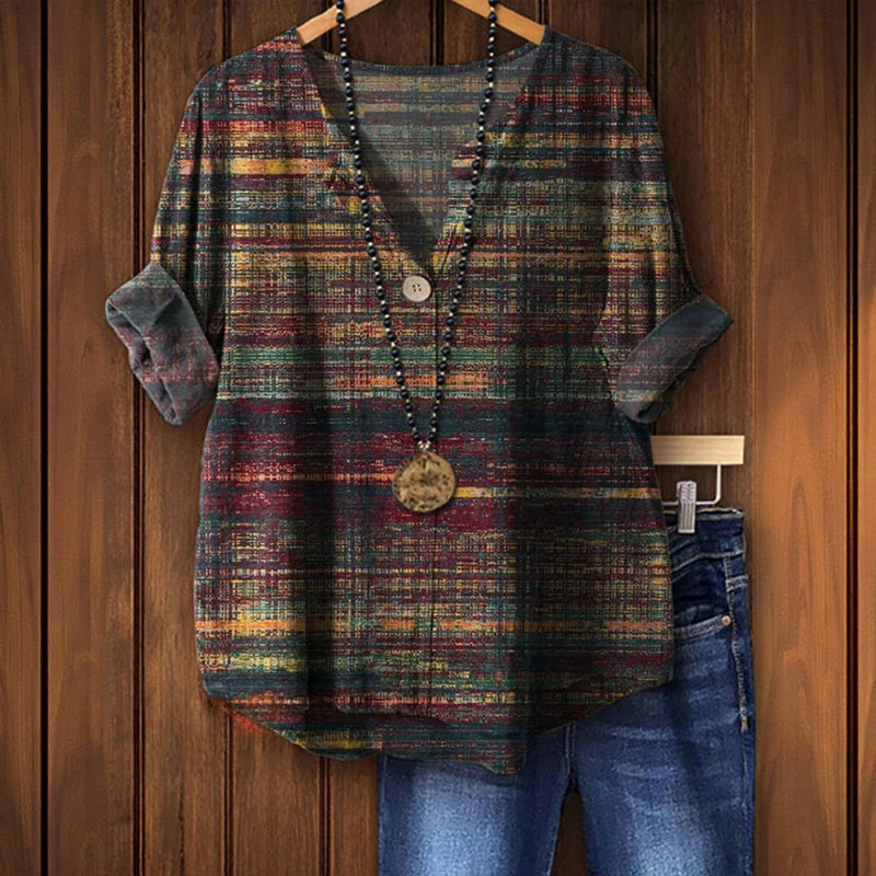 Bunte Vintage Bluse