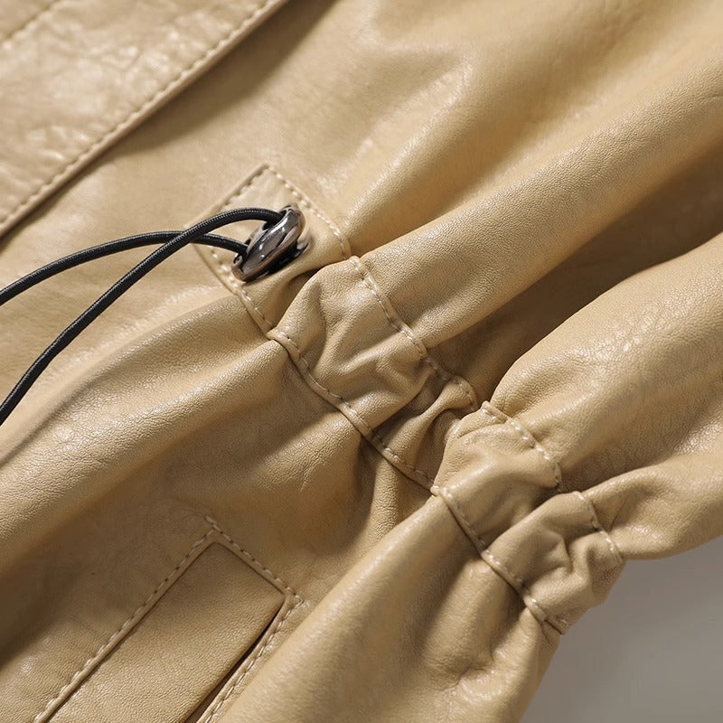 Übergangsjacke mit Taillenzug