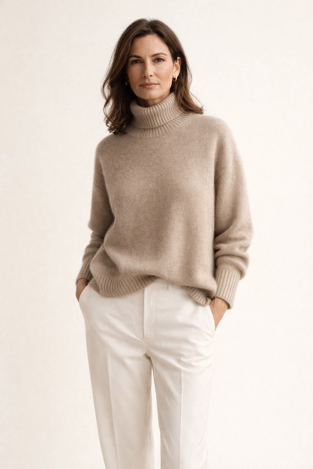 Isabella | Weicher Pullover mit hohem Kragen