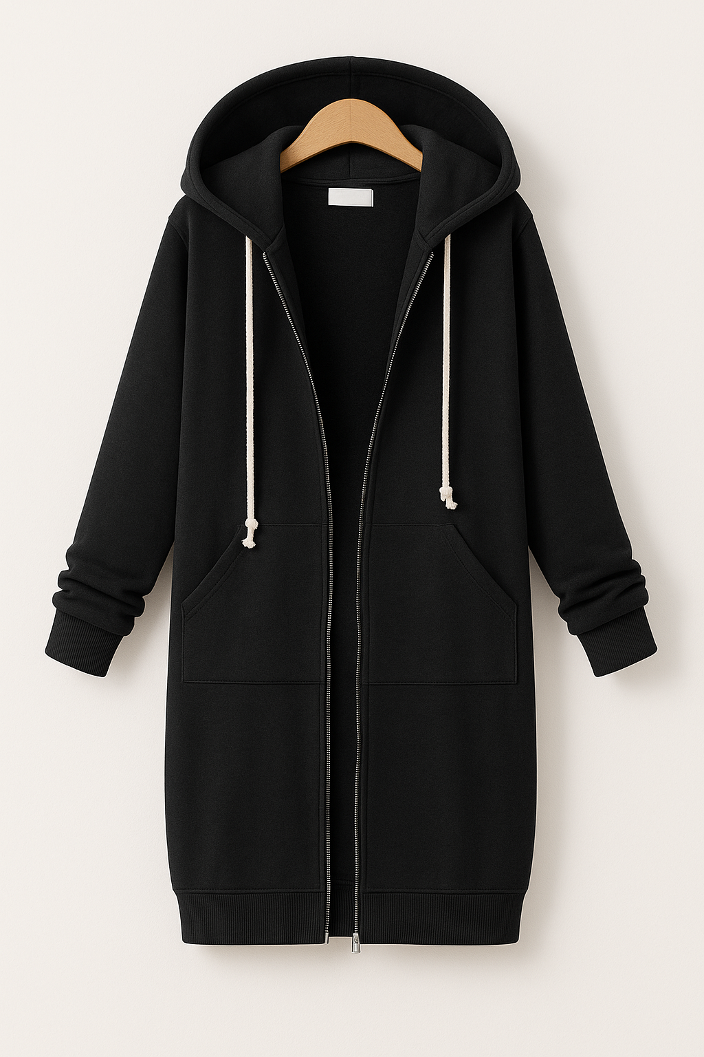 Beltrada | Stylischer knielanger Hoodie