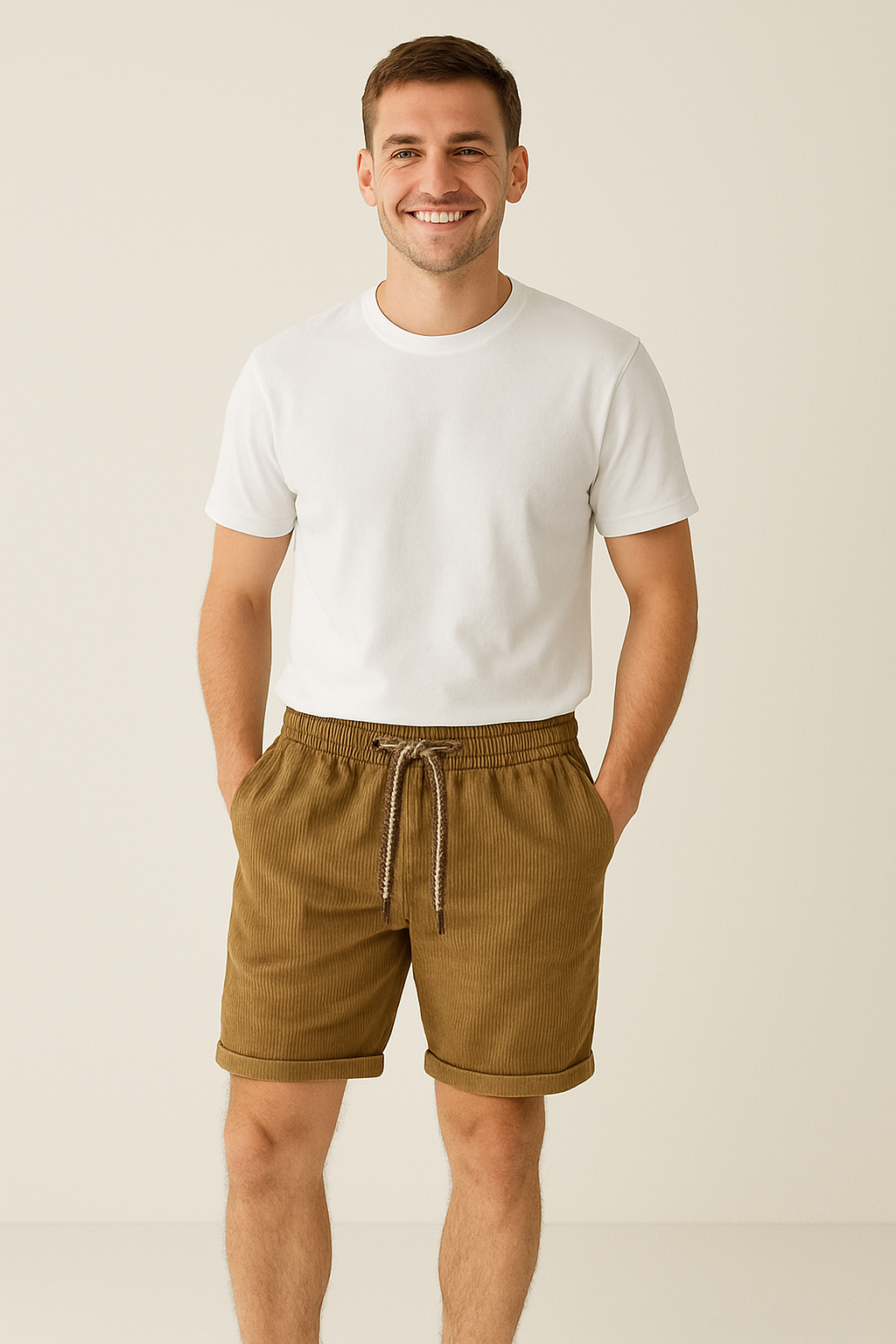Brayden | Lockere Cordshorts