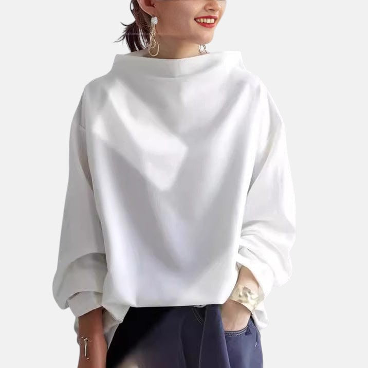 Gabriella | Stilvoller Pullover mit Stehkragen