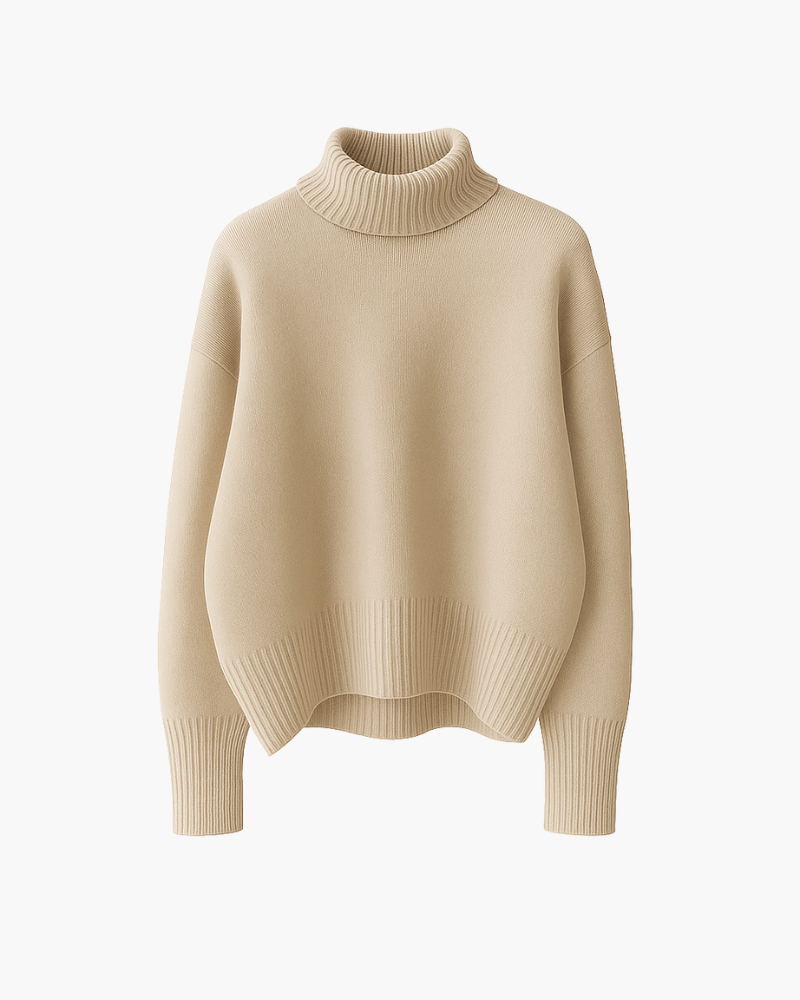Isabella | Weicher Pullover mit hohem Kragen