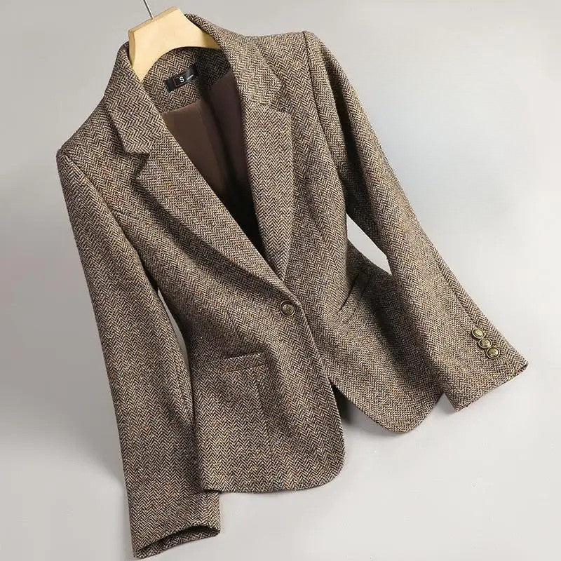 Aubrey | Herringbone Blazer