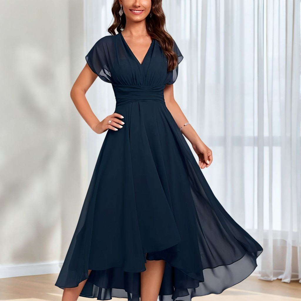 Bethel - Elegant, lightweight chiffon dress for women