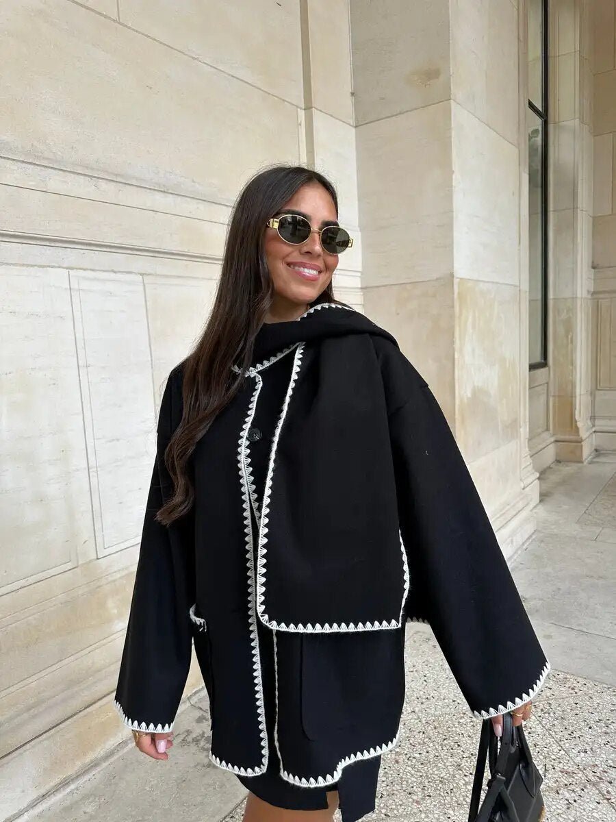 Degenherz | Schicker, gemütlicher, drapierter Mantel