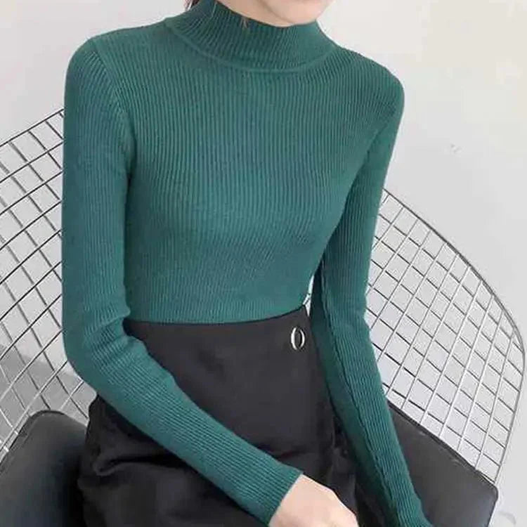 Yelena | Eleganter schmaler Strickpullover
