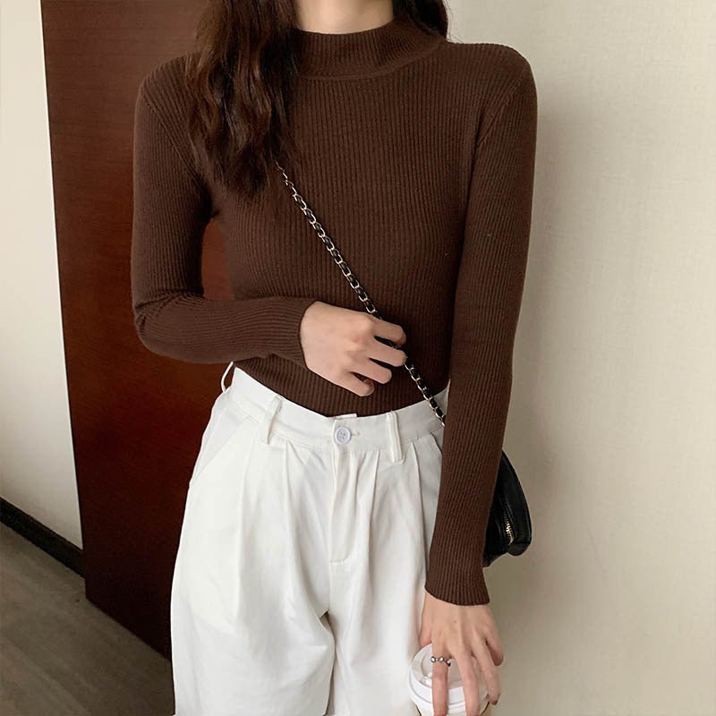 Yelena | Eleganter schmaler Strickpullover