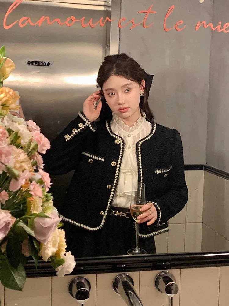 Virelda | Vintage-inspirierter Tweed-Blazer