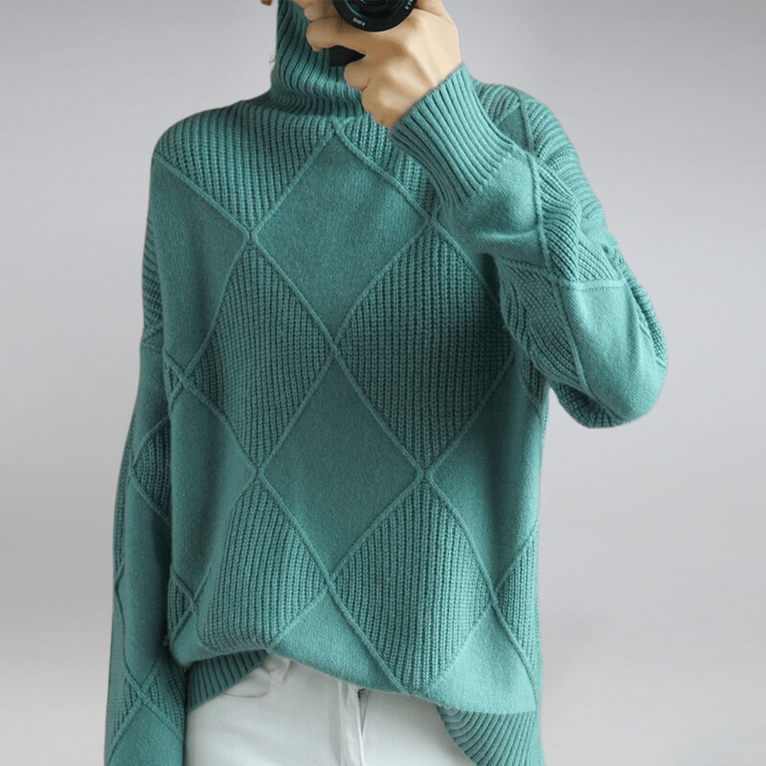 Urseline | Klassischer gerippter Rollkragenpullover