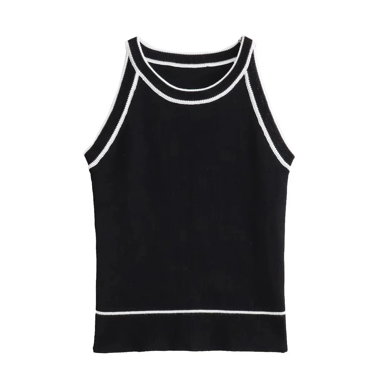 Taleira | Elegant geformtes Strick-Tanktop