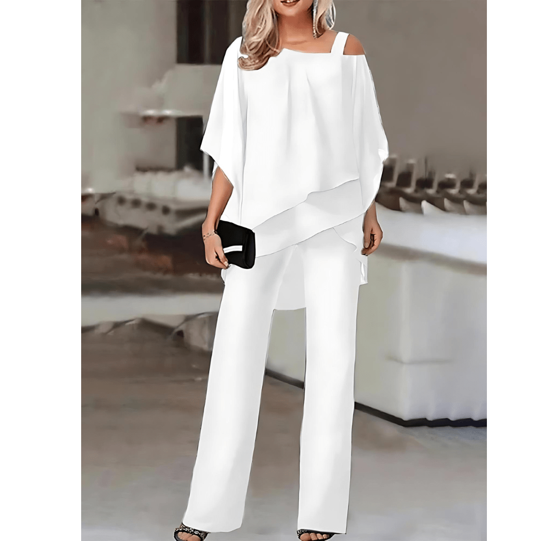 Elvire | Off-Shoulder-Top und Hosen-Set