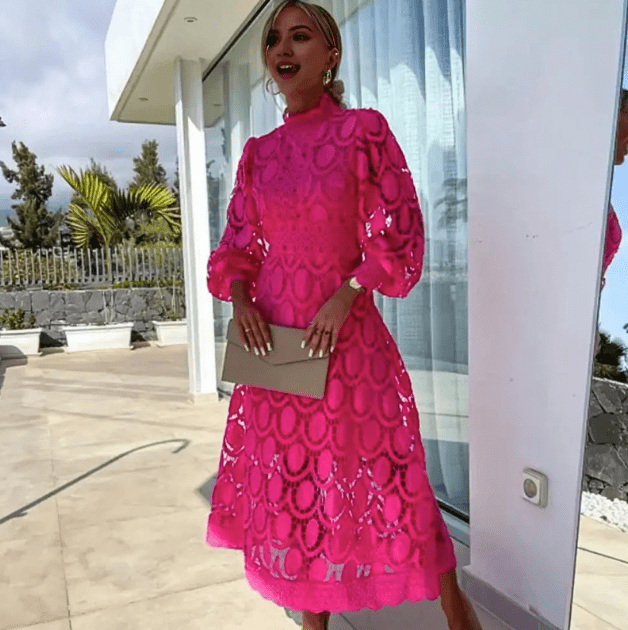 Roslinde | Klassisches Spitzenkleid