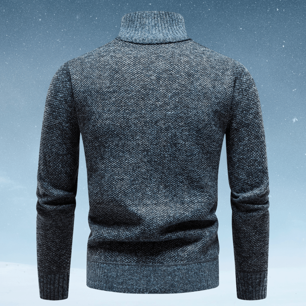 Idris | Gemütlicher Thermopullover mit halbem Reißverschluss