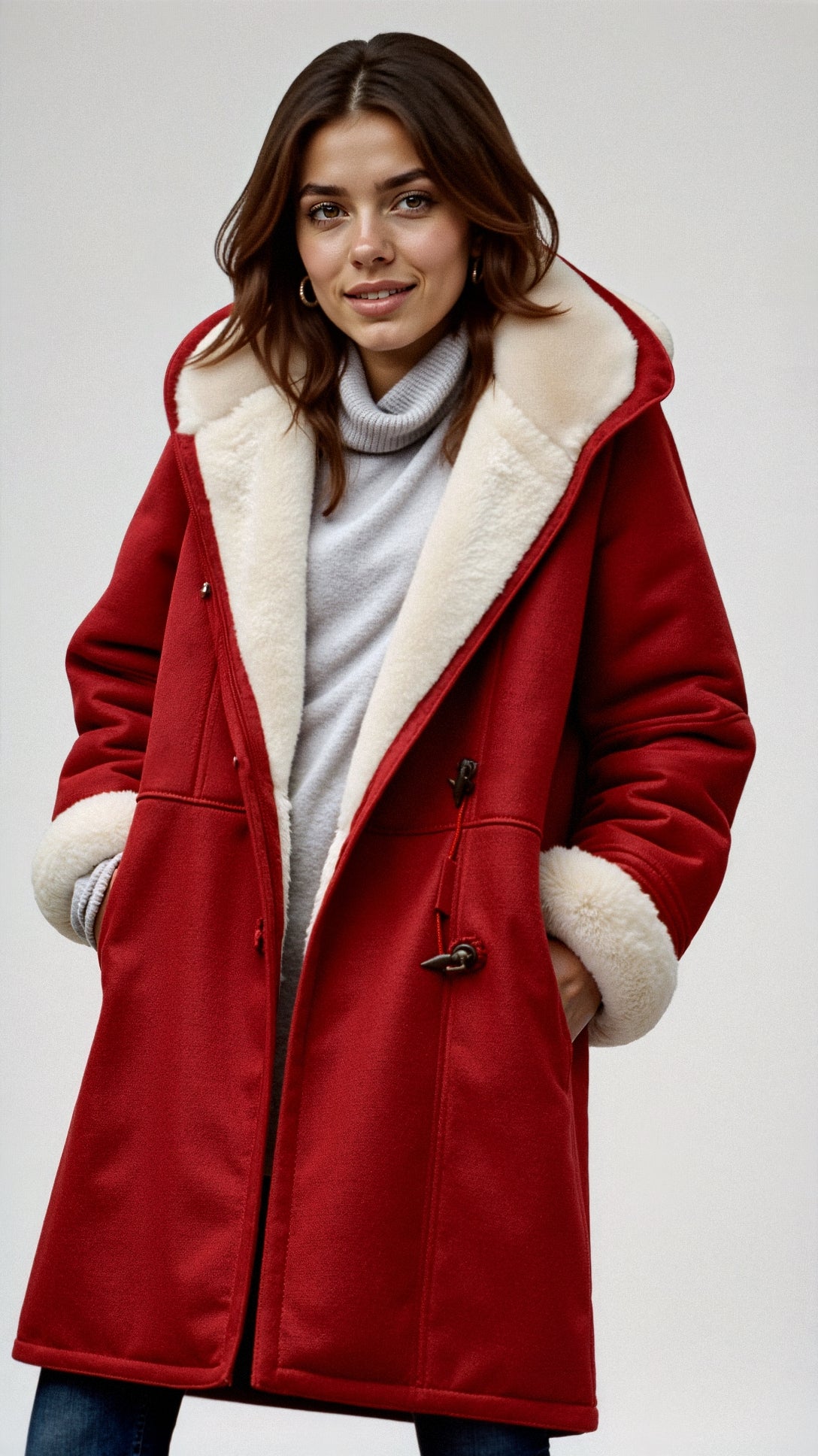 Helemina | Minimalistischer Kapuzenmantel