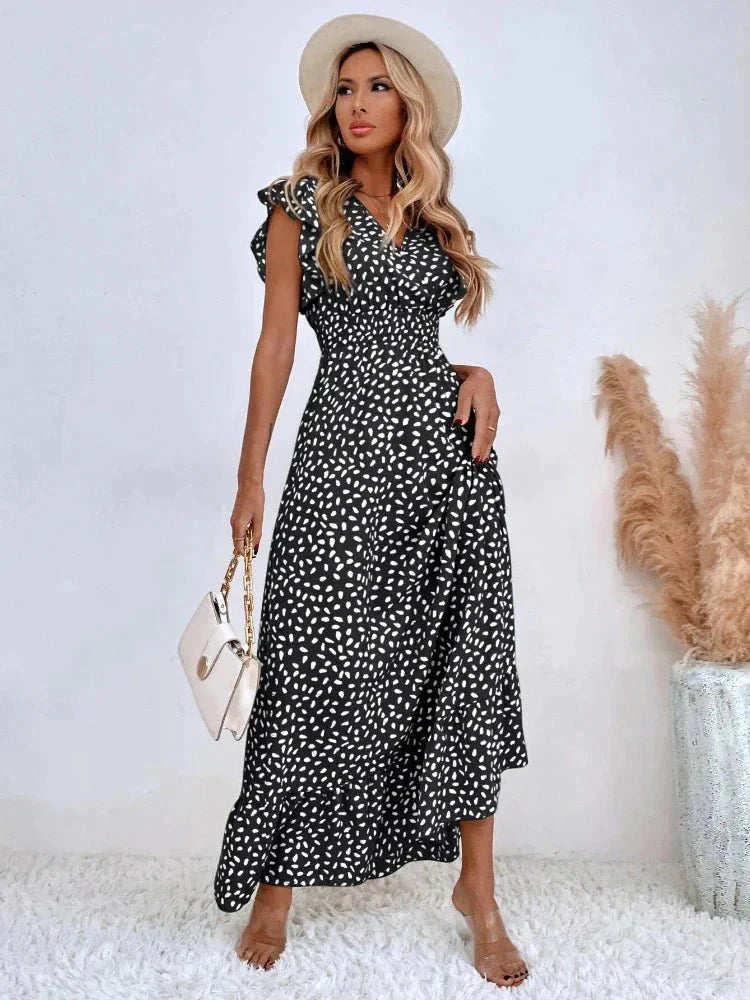 Thaleira | Fließendes Maxikleid in A-Linie