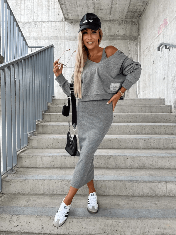 Evandra | Lagen-Set aus Strick und Kleid