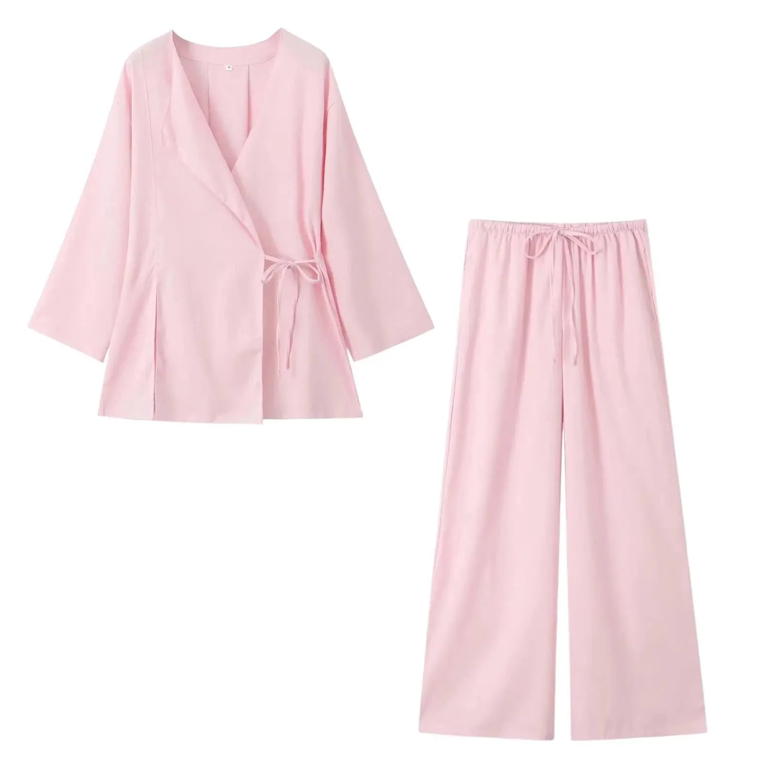 Selah | Elegantes zweiteiliges Wickeltop und Hose