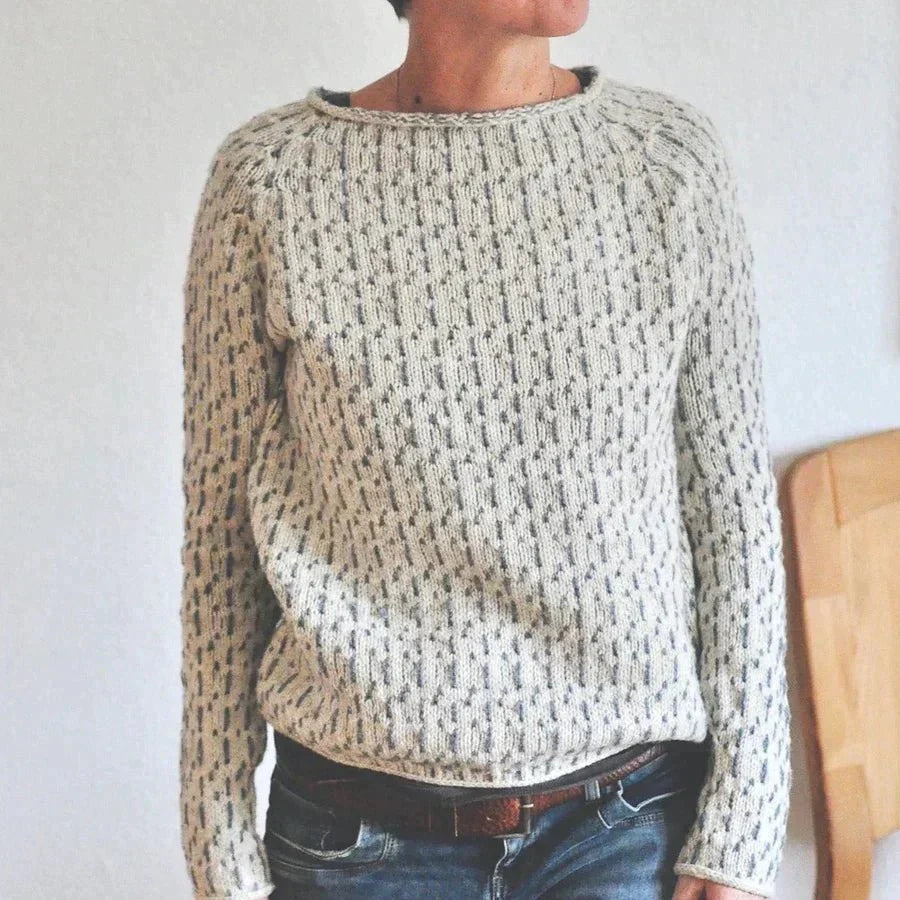 Penelope | Eleganter Strickpullover mit U-Boot-Ausschnitt