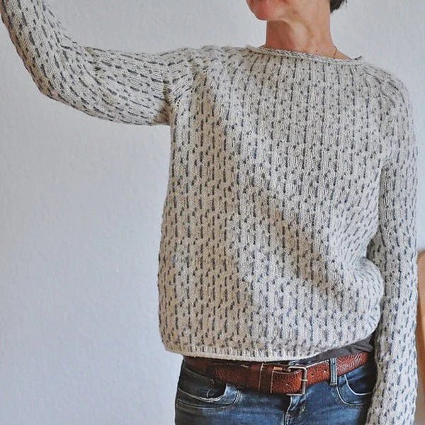 Penelope | Eleganter Strickpullover mit U-Boot-Ausschnitt