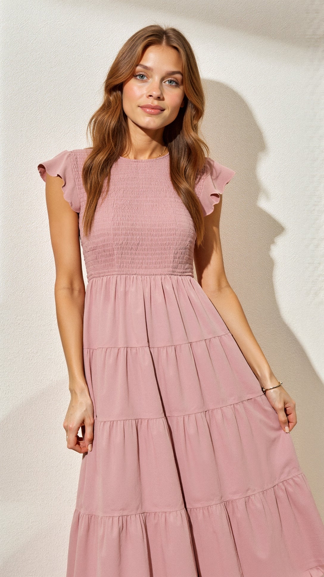 Thalienne | Gesmoktes Midikleid