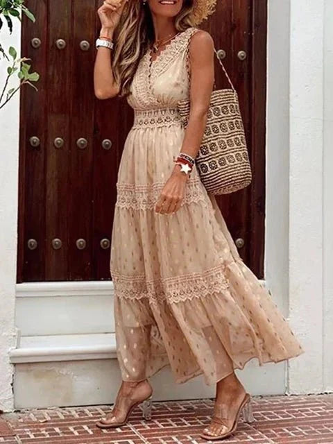 Serelith | Boho-Maxikleid aus Spitze