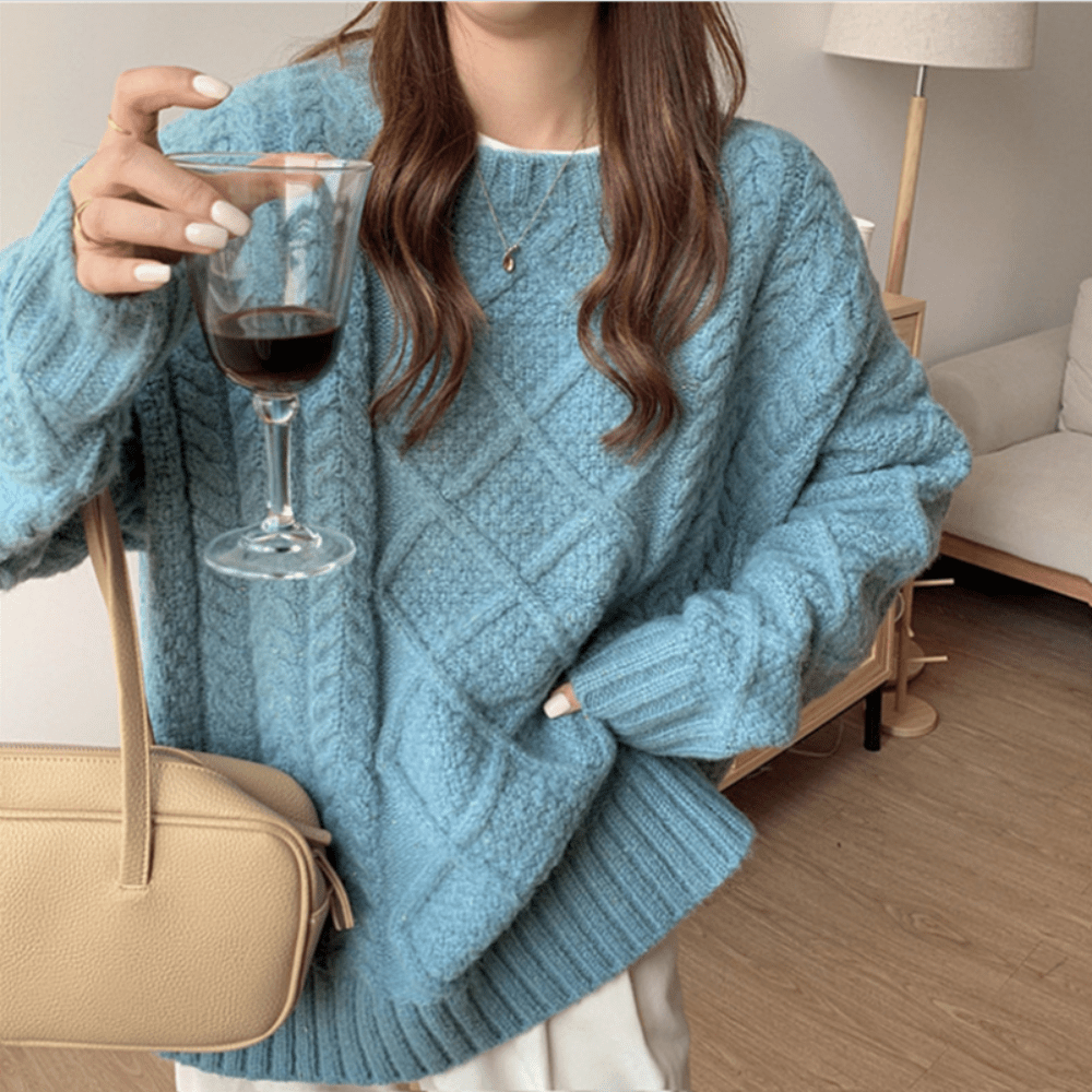 Magnolia | Kuscheliger Zopfmusterpullover