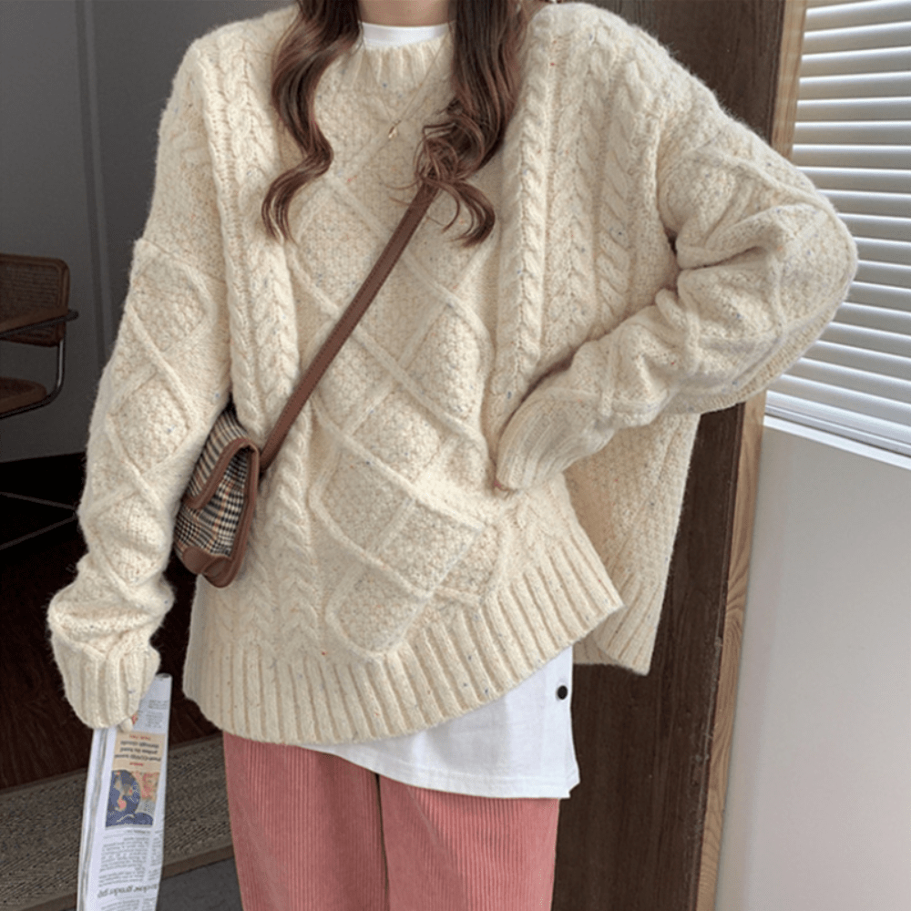 Magnolia | Kuscheliger Zopfmusterpullover