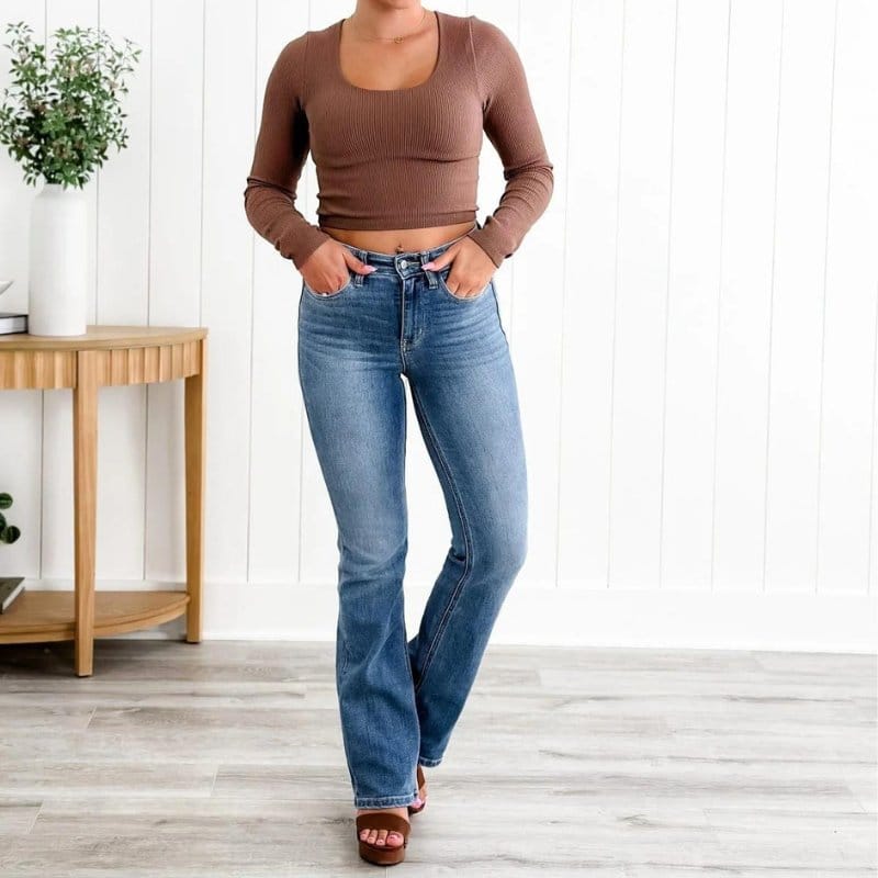 Solvra | Shaping-Jeans mit hohem Bund