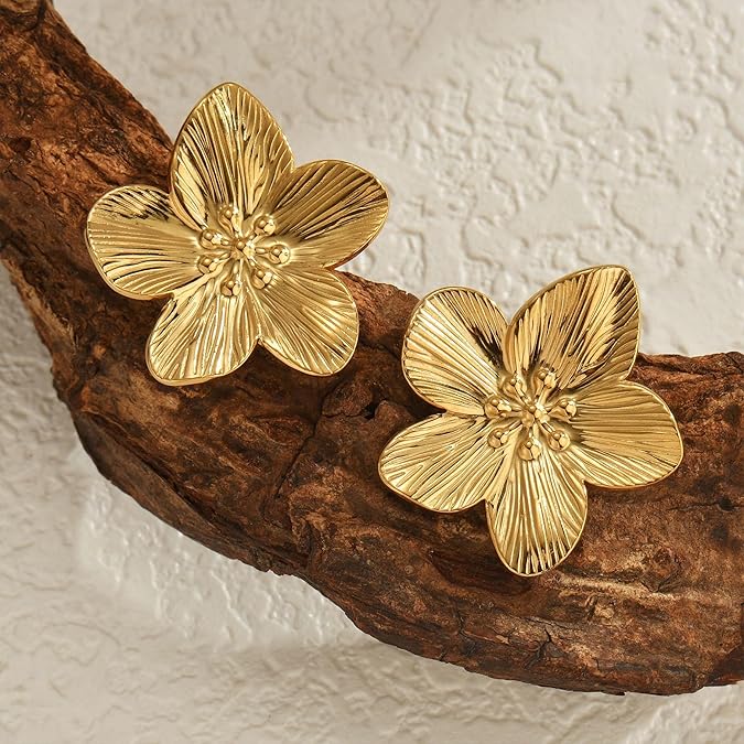 Xena | Elegante blühende Tropfenohrringe