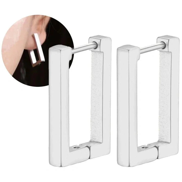 Caelia | Glänzende quadratische Ohrringe