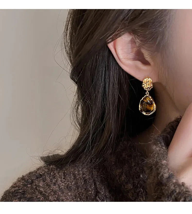 Virelli | Auffällige Tigerauge-Ohrringe