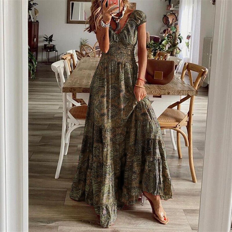 Kennedy | Fließendes Boho-Maxikleid