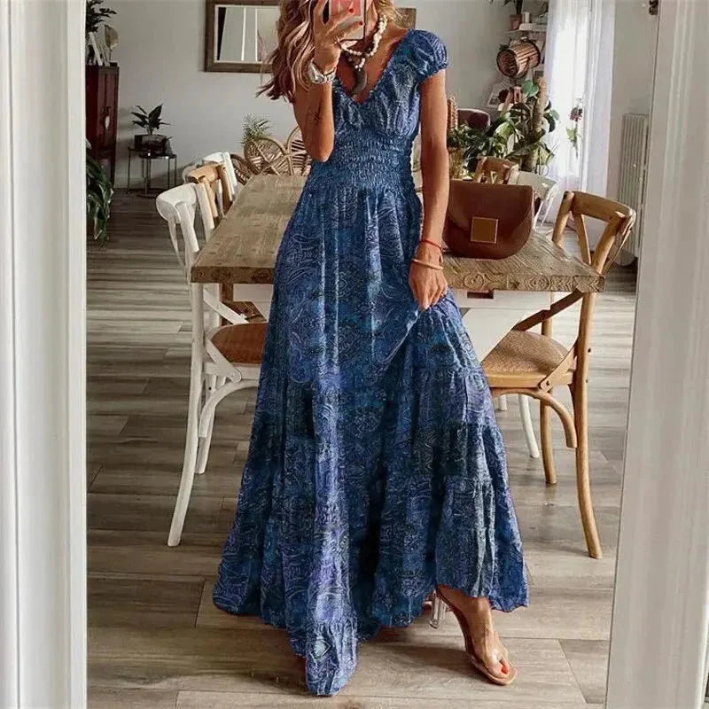 Kennedy | Fließendes Boho-Maxikleid