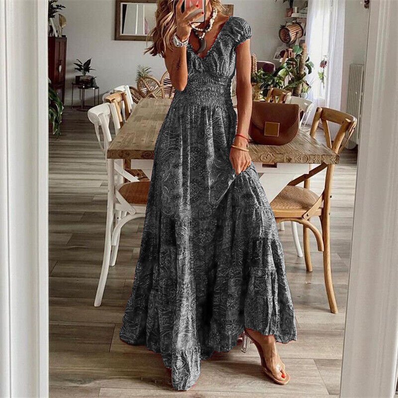 Kennedy | Fließendes Boho-Maxikleid