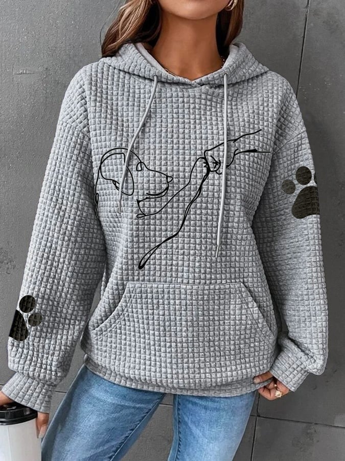 Ella | Gemütlicher Hoodie mit Hunde-Print