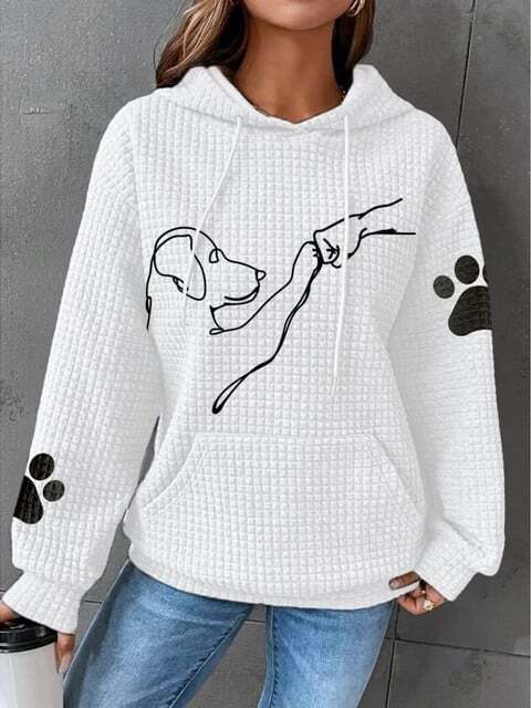 Ella | Gemütlicher Hoodie mit Hunde-Print