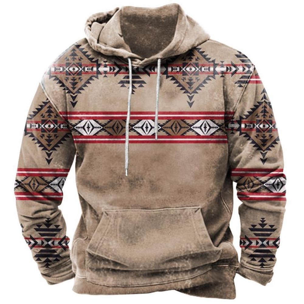 Brooks | Kapuzenpullover mit Azteken-Muster