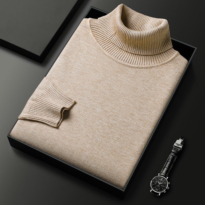 Asher | Eleganter Rollkragen-Strickpullover