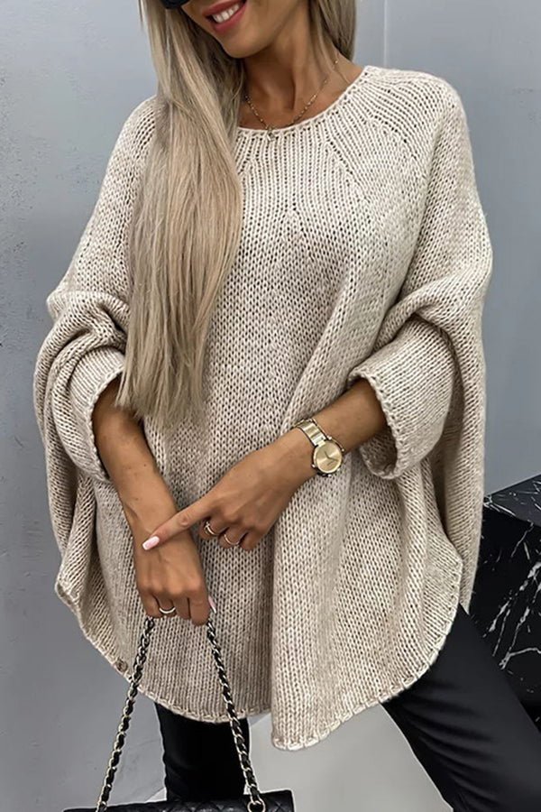 Vida | Gemütlicher Oversize-Strickpullover mit Fledermausärmeln