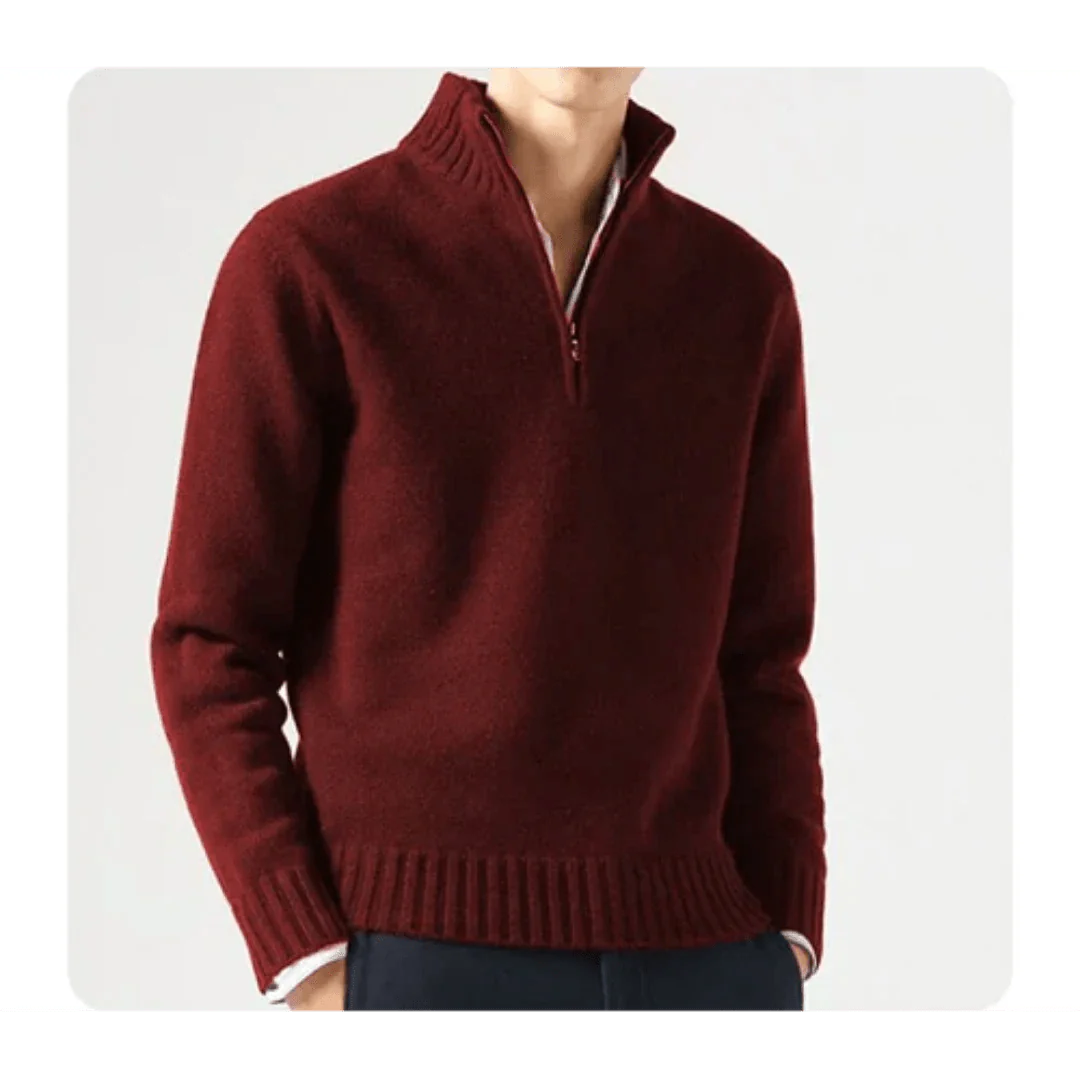 Wade | Kuscheliger Rollkragenpullover mit Reißverschluss